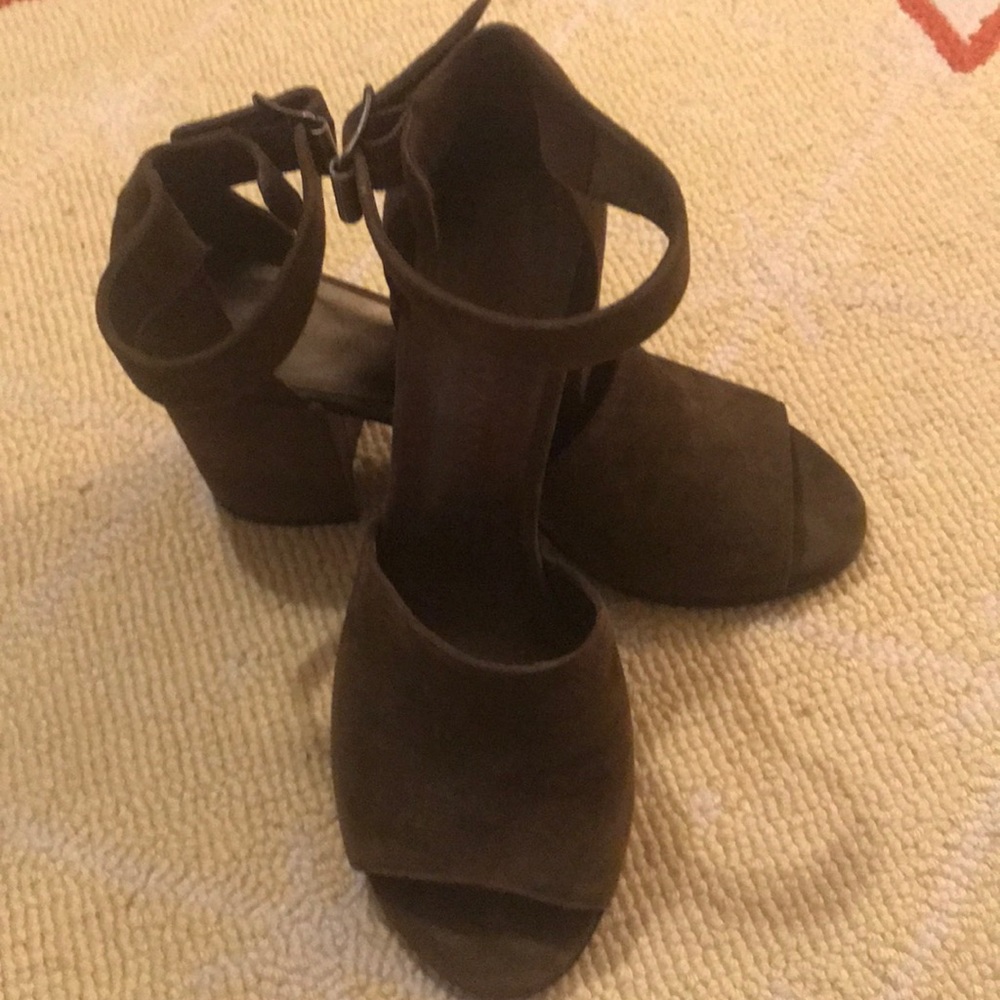 Brown suede shoes